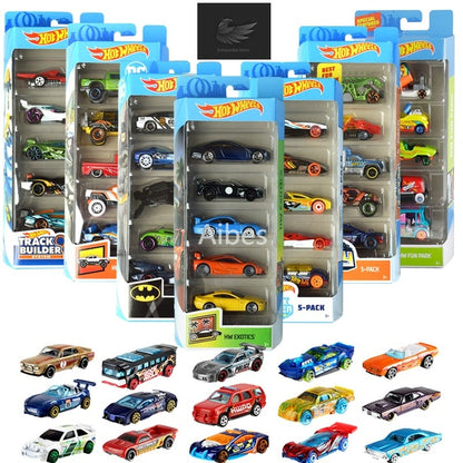 Kit Coleção com 5 Carrinhos mini Hot Wheels