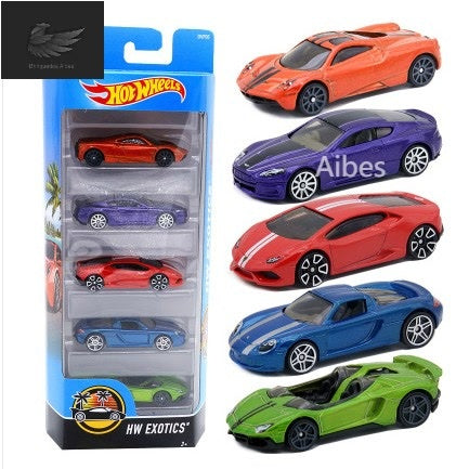 Kit Coleção com 5 Carrinhos mini Hot Wheels