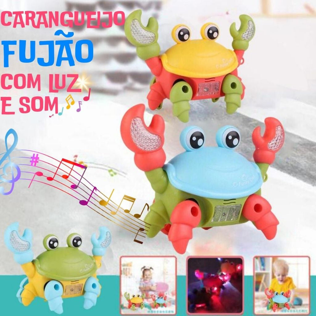 Brinquedo Caranguejo Musical Para Bebês