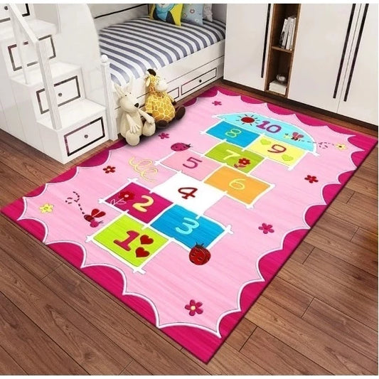 Tapete Quarto Infantil Belga Kids Base Antiderrapante 1,00 x 1,40 Estampas Divertidas